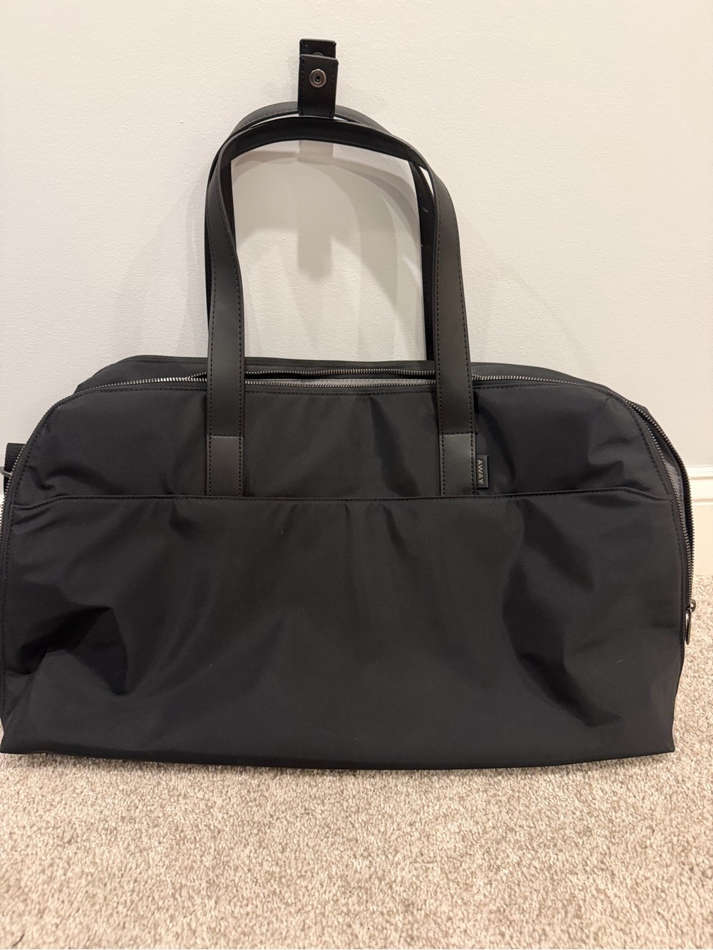 Away Weekender- Black Duffel Bag - Picture 4 of 8